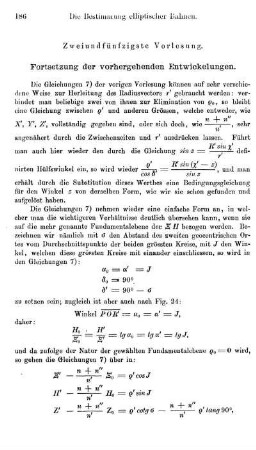 52. Fortsetzung der vorhergehenden Entwickelungen.