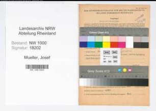 Entnazifizierung Josef Mueller, geb. 04.09.1914 (Polizeibeamter)
