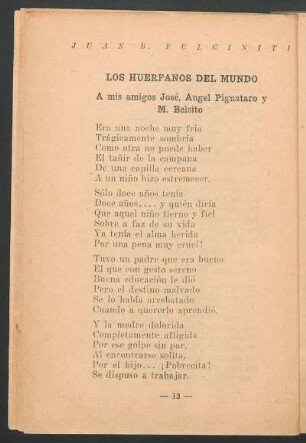 Los huérfanos del mundo