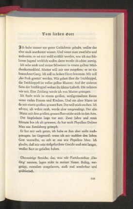 Vom lieben Gott