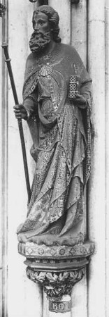 Köln, Dom, St. Peter und St. Maria, Chor, Pfeilerfigur, Apostel Jakobus