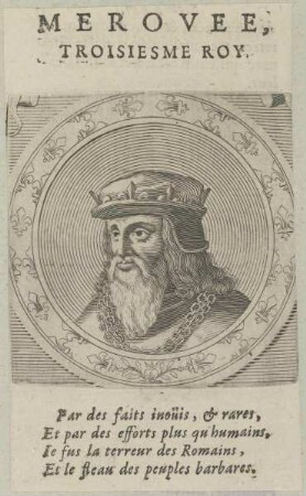 Bildnis von Merovee, König der Franken