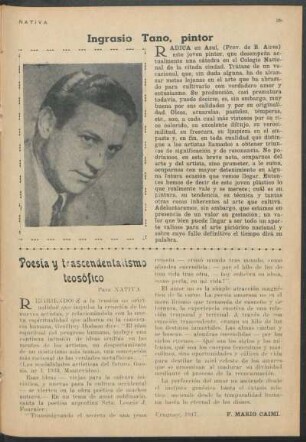 Ingrasio Tano, pintor