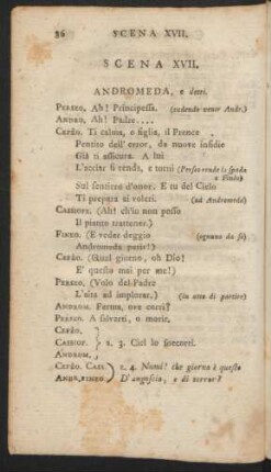 Scena XVII = Siebzehnte Scene