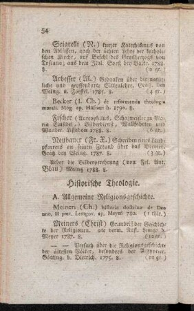 Historische Theologie.