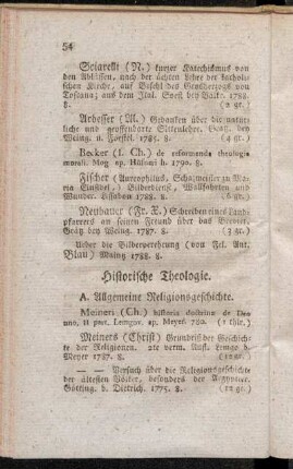 Historische Theologie.