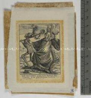 Der Abt - Totentanzdarstellung nach Hans Holbein