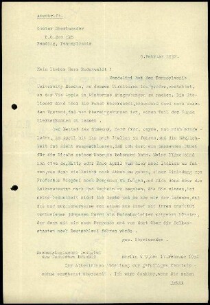 G. Rodenwaldt an G. Karo