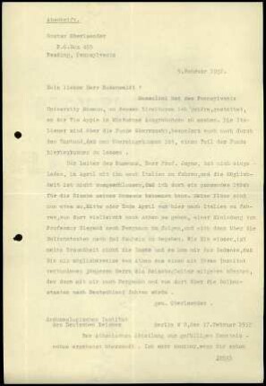 G. Rodenwaldt an G. Karo