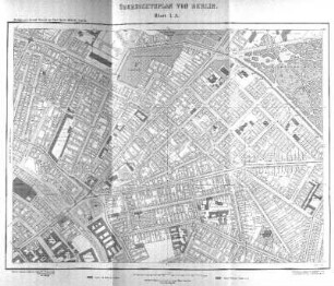Karte: Übersichtsplan von Berlin. Blatt I. A.