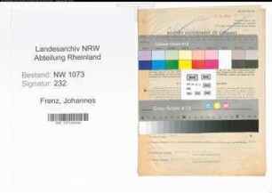 Entnazifizierung Johannes Frenz , geb. 24.03.1911 (Angestellter)