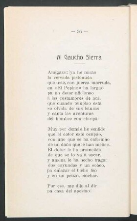 Al gaucho sierra