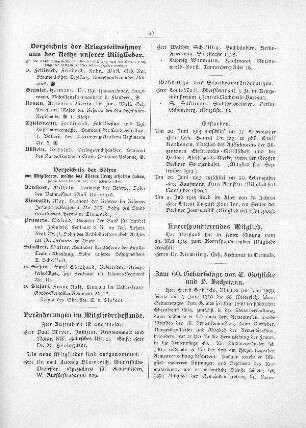 Verzeichnis der Kriegsteilnehmer aus der Reihe unserer Mitglieder