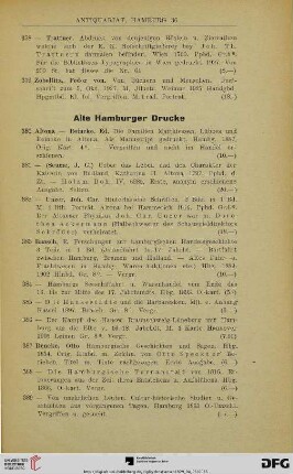 Alte Hamburger Drucke (Nr. 380-469)