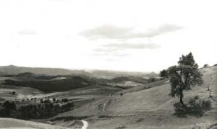Oberlausitz. Ottendorfer Räumicht. Blick vom Wachberg gegen Kleinen Winterberg und Lilienstein