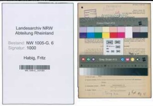 Entnazifizierung Fritz Habig , geb. 12.02.1899 (Schmied)