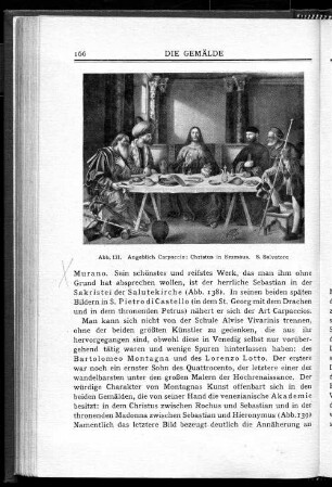 Abb. 131. Angeblich Carpaccio: Christus in Emmaus. S. Salvatore