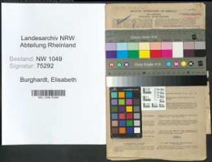 Entnazifizierung Elisabeth Burghardt , geb. 28.06.1905 (Gewerbelehrerin)