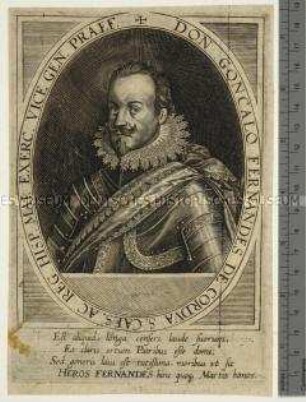 Porträt des spanischen Feldherrn Gonzalo Fernández de Córdoba