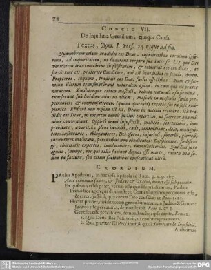 Concio VII. De Injustitia Gentilium, ejusque Causa