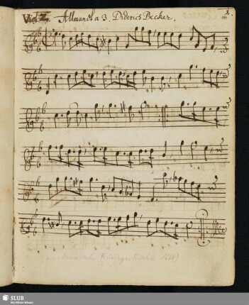 1. Becker, Dietrich: Allemandes