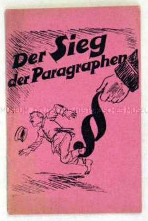 Propagandaschrift der KPD zur politischen Justiz in der Weimarer Republik