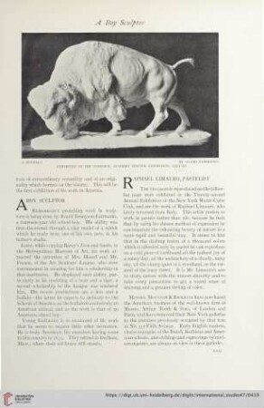 A boy sculptor