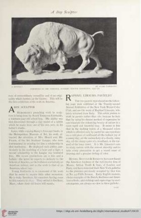 A boy sculptor