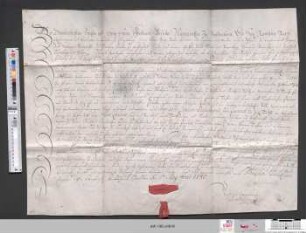 Geburtsbrief von Gottfried Schultze