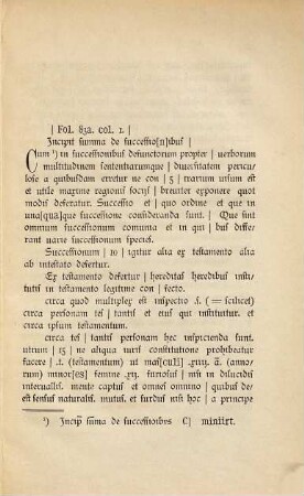 Incerti auctoris Summa de successionibus : eine systematische Darstellung des Erbrechts aus der älteren Glossatorenzeit ; aus der Handschrift Nro. 4603 der Nationalbibliothek zu Paris