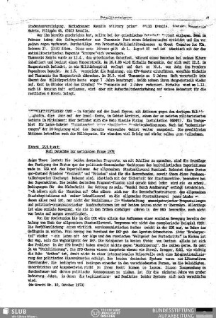 Das Zitat: Rudi Dutschke zur nationalen Frage 1978