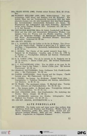 Alte Porzellane (Nr. 230-251)