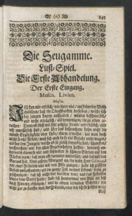 Die Erste - Andere Abhandelung.