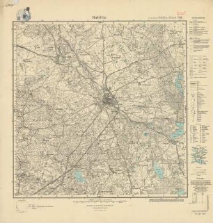 2065 (alte Nr.: 696) Bublitz, Meßtischblatt (4cm - Karte)