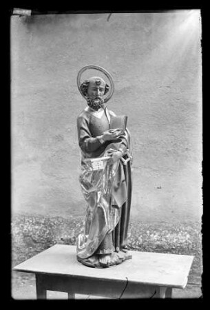 Dettingen: Pfarrkirche St. Petrus (Holzfigur St. Petrus vom Meister des Oberndorfer Altares)