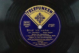 Blick ich umher... : aus: "Tannhäuser" / Richard Wagner