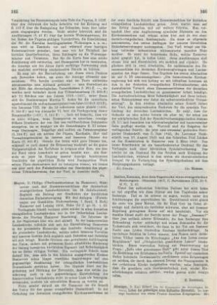 165-166 [Rezension] Meyer, Philipp, Hannover und der Zusammenschluß der deutschen evangelischen Landeskirchen im 19. Jahrhundert