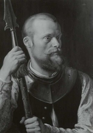 Der Maler Guido Hammer als Landsknecht