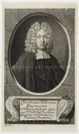 Brustbildnis des evangelischen Theologen Christian Friedrich Börner