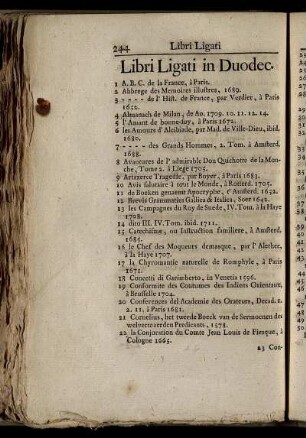Libri Ligati in Duodec.