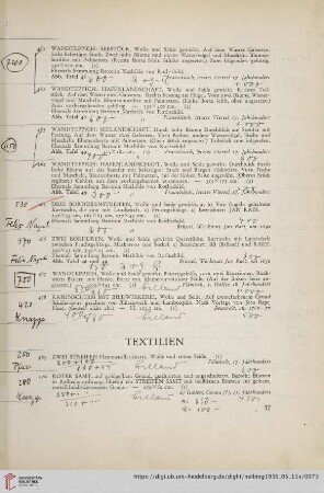 Textilien (Nr. 469-479)