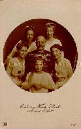 Franz Salvator von Österreich mit Töchtern