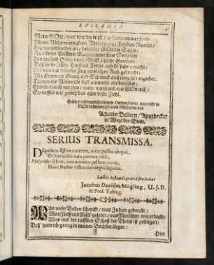 41-48, Serius Transmissa. - Epicedia Reuttlingensium.