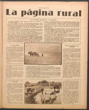 Una palabra de orden: !A trabajar!