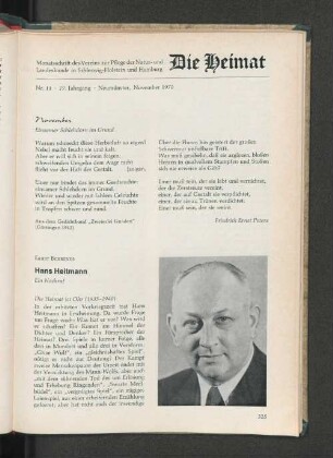 Nr. 11, 77. Jahrgang, Neumünster, November 1970