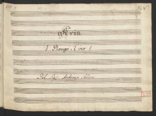 Daliso e Delmita. Auszüge; S, orch; BPI 13.II.4