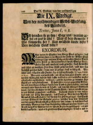 Die IX. Predigt. Von der nothwendigen Selbst-Prüfung des Sünders