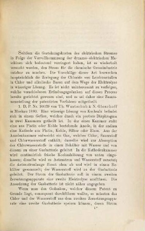 Ueber die chemischen Vorgänge bei der Elektrolyse von wässrigen Chloridlösungen