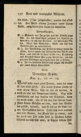 136-142, XCIII. Vermischte Regeln. - XCVII. Beschluß.