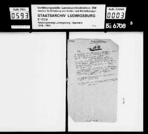Oberamtsvisitation Vaihingen von 1823/24